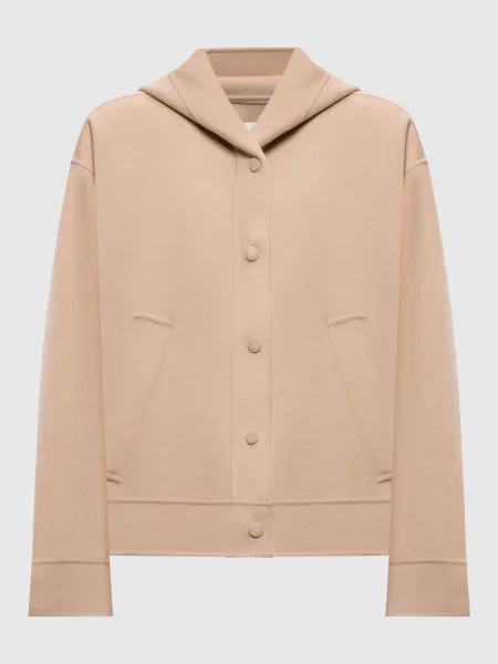 Укорочене пальто RIDENTE з вовною Max Mara Weekend бежеве