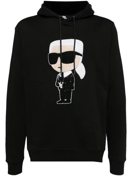 Hanorac cu glugă Karl Lagerfeld negru