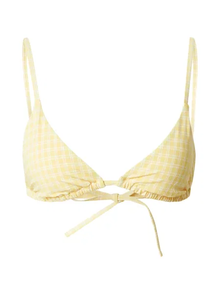 & Other Stories Sutien costum de baie galben lămâie alb