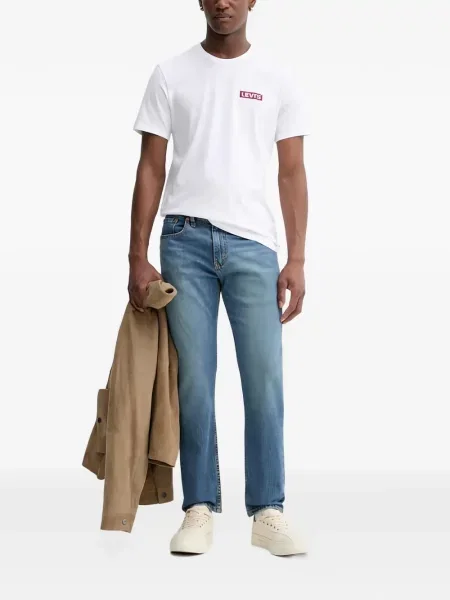 S ovratnikom majica s kapuljačom Levi's® s vezom s okruglim izrezom plava