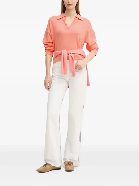 Gulerat tricou polo Benetton roz