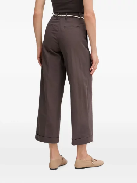 Cu centură pantaloni Benetton maro