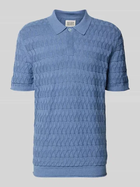Koszulka polo w kroju regular fit ze strukturalnym wzorem Scotch & Soda