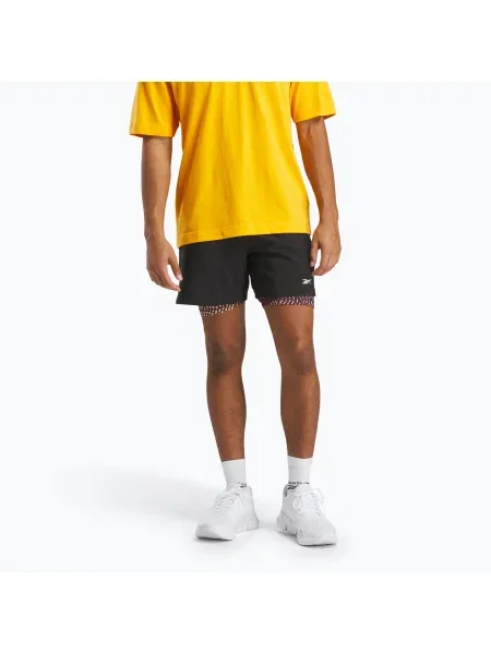 Къси панталони Reebok Athlete Hype черно/електрично жълто черно