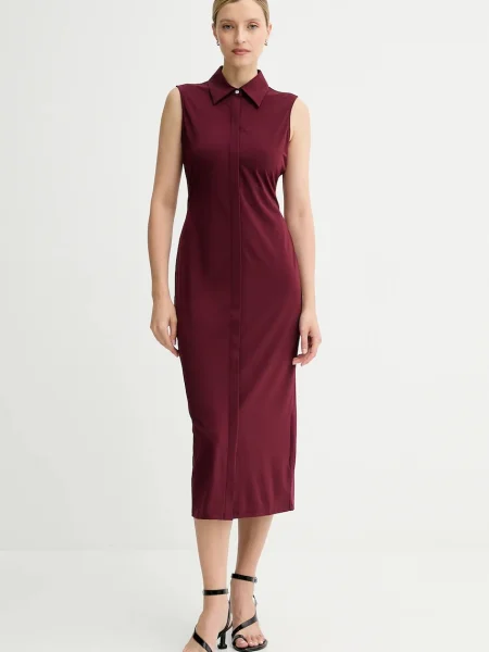 Calvin Klein rochie bordo
