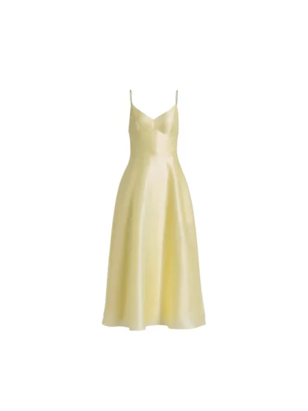 Sukienka Alberta Ferretti z organzy żółta
