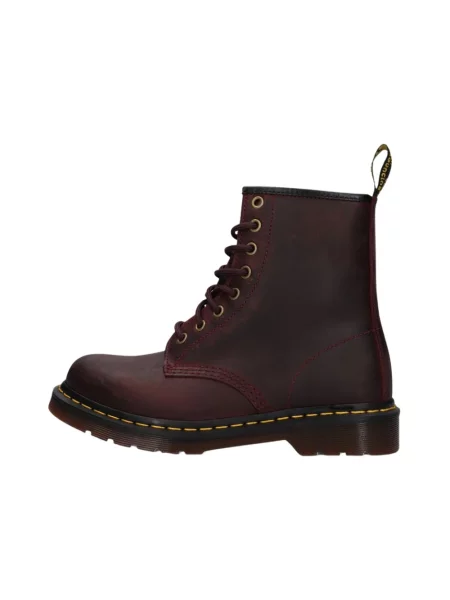 Botki Dr. Martens skórzane czerwone
