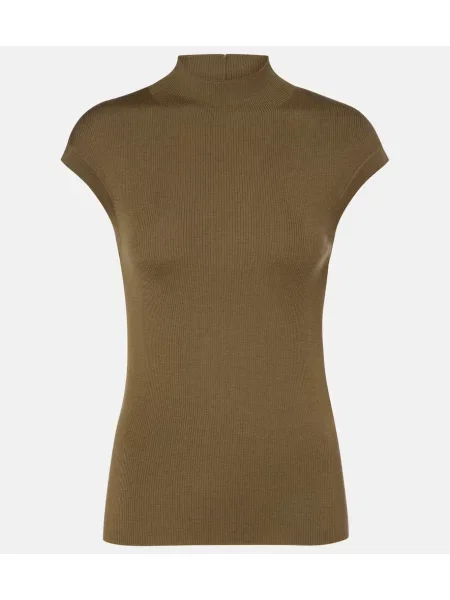 Pulover Jardin Des Orangers de lână verde