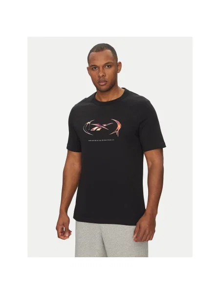 Reebok Marškinėliai juoda