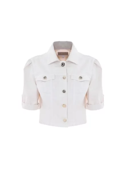 Kurtka jeansowa Kocca beżowa