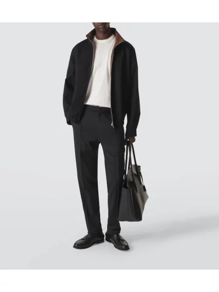 Pantaloni Lardini de lână albastru