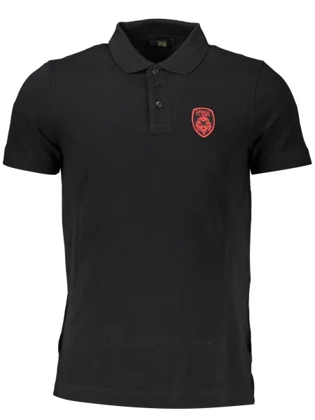 Polo Cavalli Class cu mâneci scurte negru