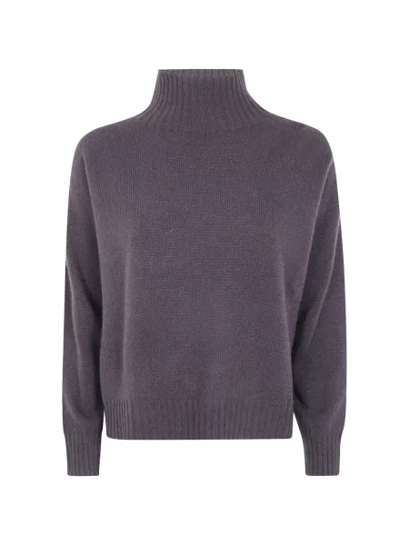 Pulover D.exterior din cașmir violet