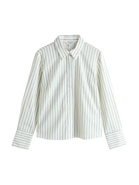 Next Bluză albastru deschis alb