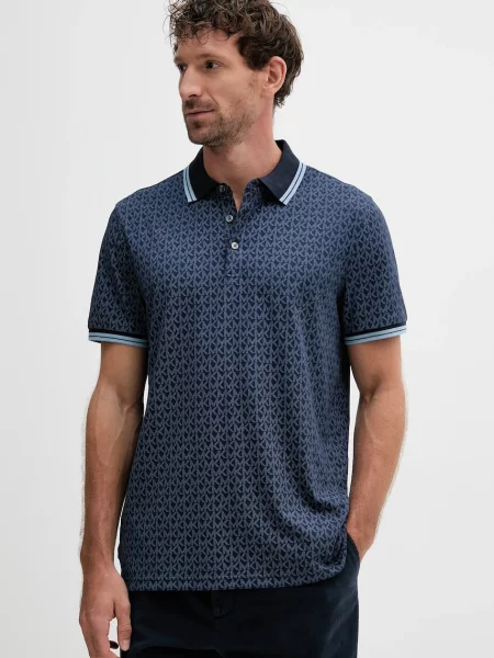 Michael Kors polo de bleumarin cu imprimeu