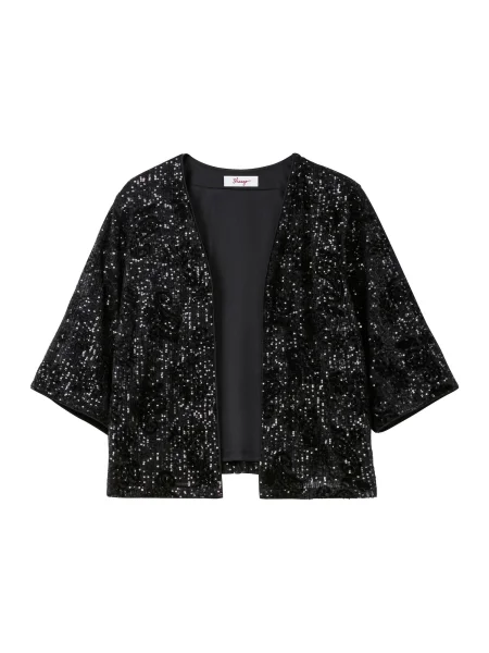 SHEEGO Geacă de primăvară-toamnă negru