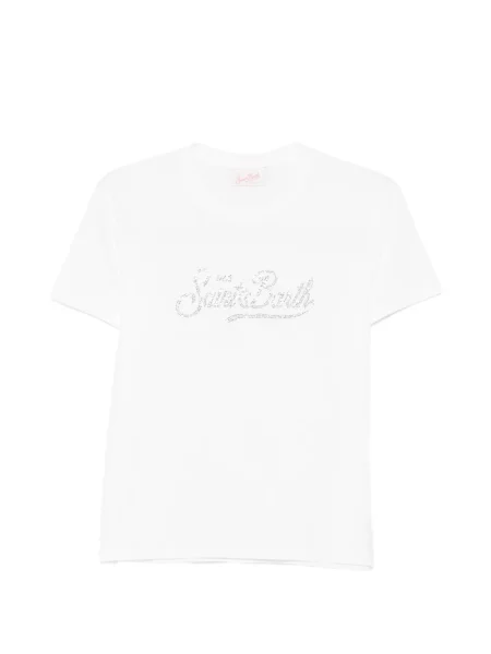 Stras tricou Mc2 Saint Barth alb
