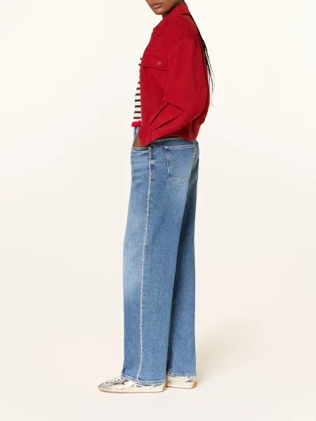 7 FOR ALL MANKIND jeansy straight niebieskie