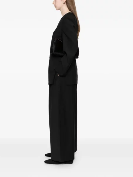 Pantaloni Toteme de lână negru