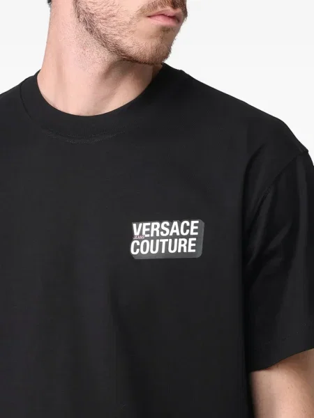 Tricou Versace Jeans Couture cu imagine negru