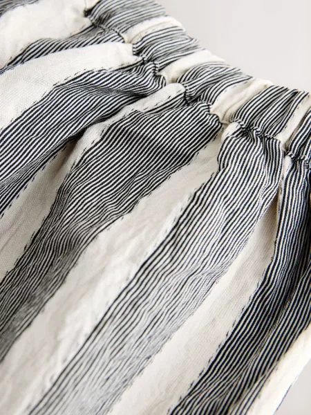 Next Pantaloni negru / natural alb