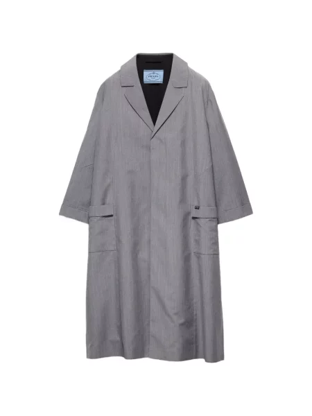 Palton Prada de mohair gri