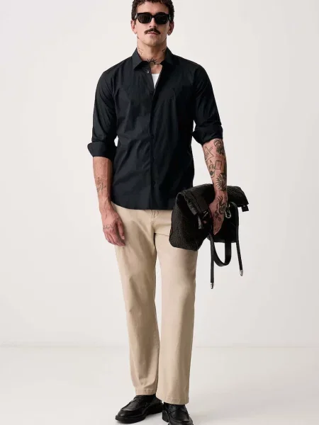 Trussardi cămașă pentru bărbați din cu negru