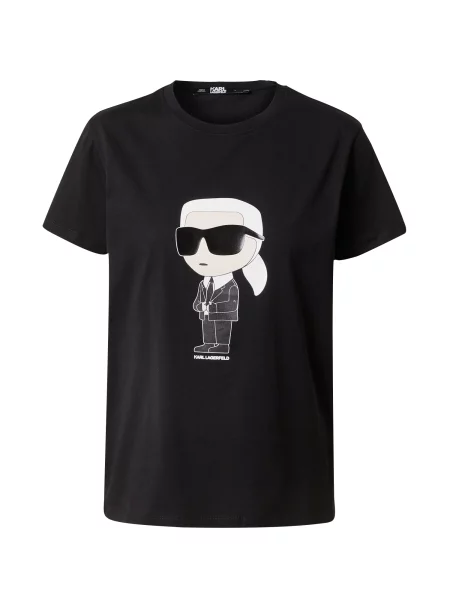 Karl Lagerfeld Tricou negru alb