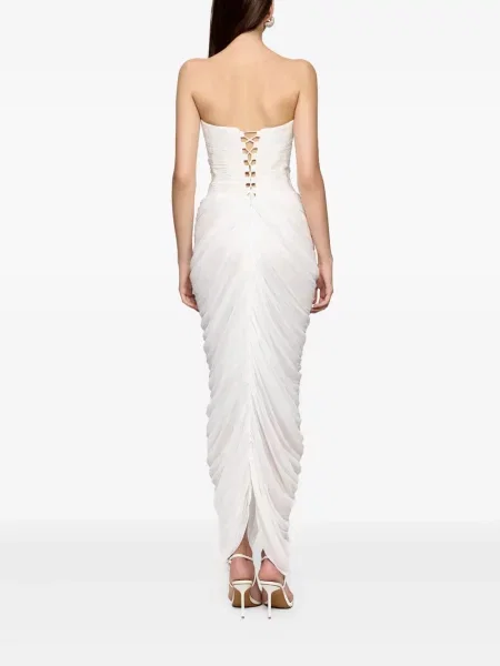 Rochie maxi Ana Radu drapată de costum alb