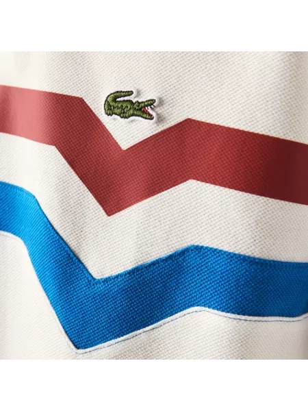Поло Lacoste белое