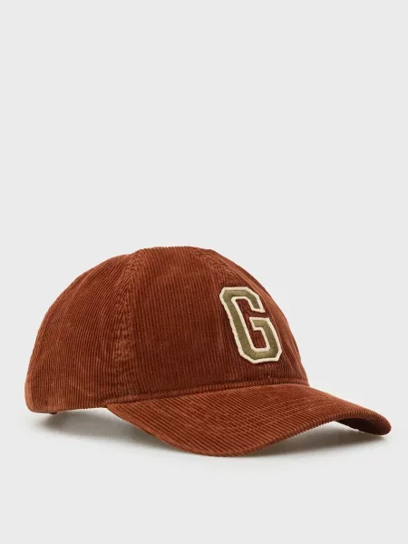 Вельветова кепка Gant коричнева