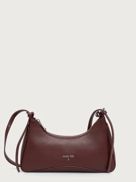Geanta hobo Patrizia Pepe din piele maro