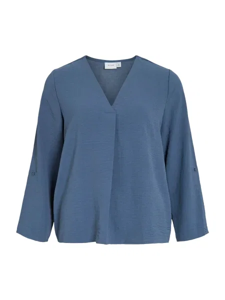 VILA Bluză VIJosa porumbel albastru
