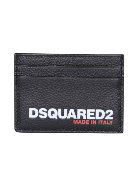 Portfel Dsquared2 z logo czarny