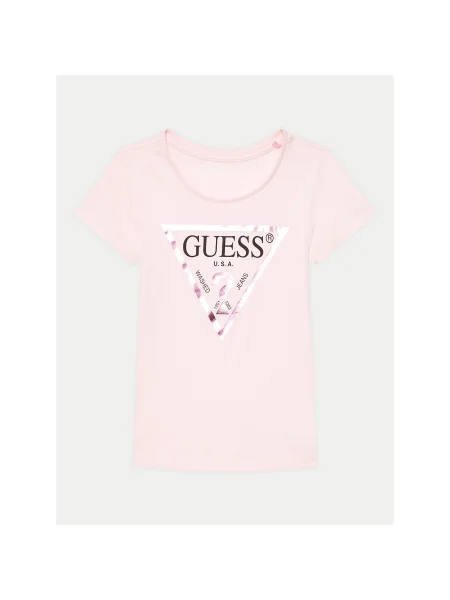 Guess Póló Regular Fit rózsaszín