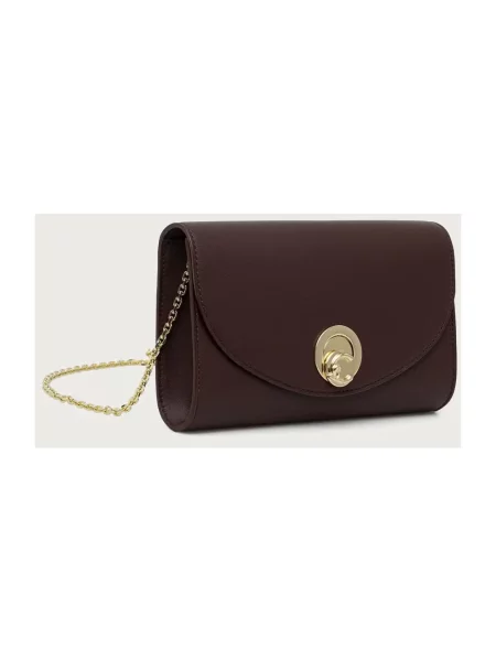 Coccinelle torebka crossbody skórzana NIKLA SMOOTH brązowa
