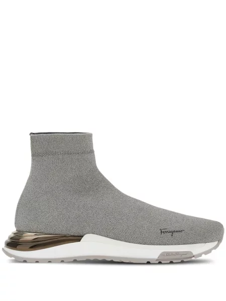 Sneakerși Ferragamo cu imagine gri