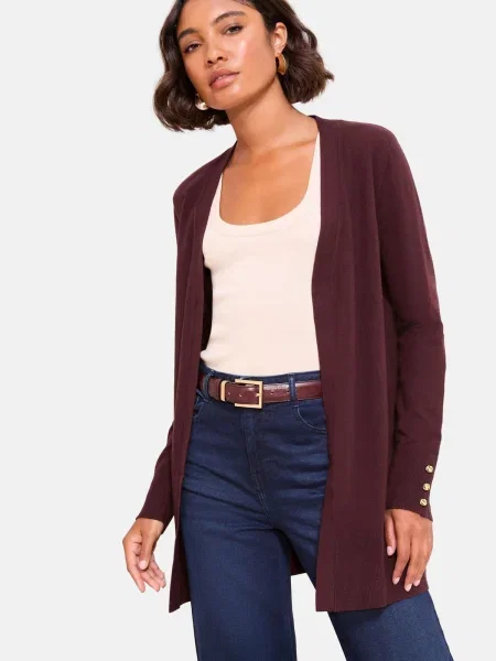 Friends Like These Geacă tricotată burgundy roșu
