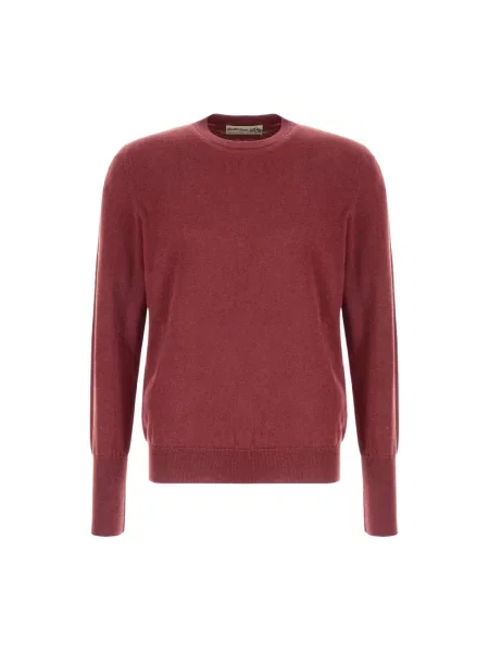Sweter Ballantyne z kaszmiru czerwony