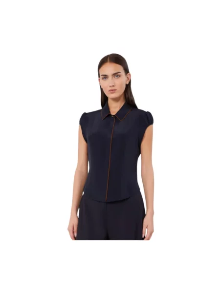 Koszula Max Mara Studio niebieska