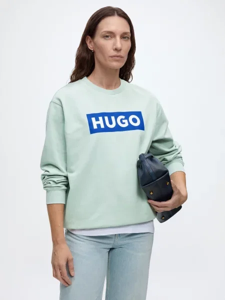 HUGO Mikina Classic / mätová modrá