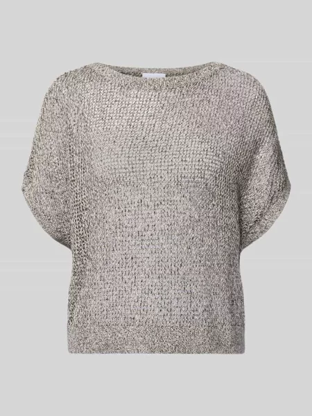 T-shirt o kroju relaxed fit o wyglądzie dzianiny Comma