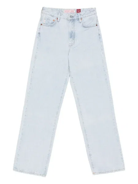 Blugi Superdry cu picior lat albastru