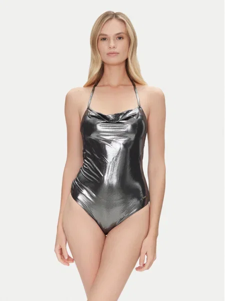 Emporio Armani Costum de baie argintiu