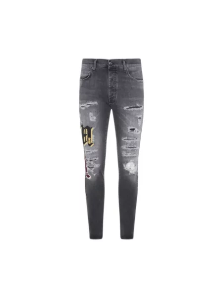 Skinny jeansy skinny Amiri czarne