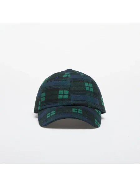 Шапка с козирка adidas Originals тъмносиньо с десен зелено
