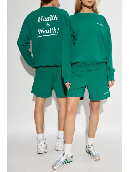 Pantaloni scurți Sporty & Rich cu autograf verde