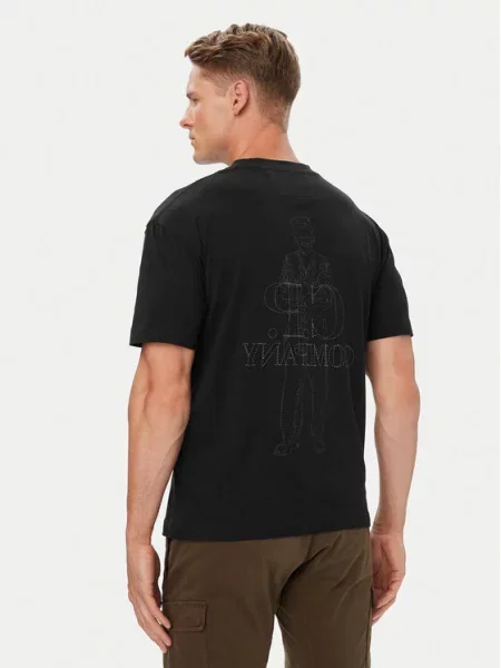 T-shirt C.P. Company Jersey Short Sleeve Comfort Logo T-Shirt Black M crna