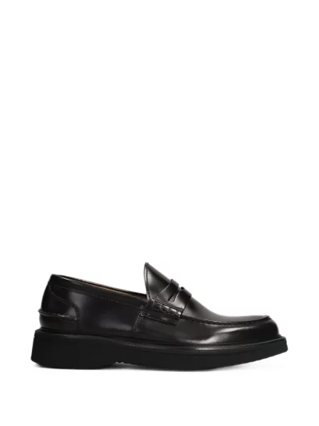 Pantofi loafer Green George din piele negru