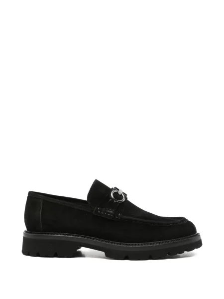 Pantofi loafer John Harrison din piele de căprioară negru